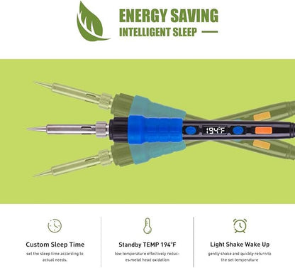 Soldering Iron Kit Solder Gun - 110V 65W Portable Temp Adjustable Pen Type - Image 4
