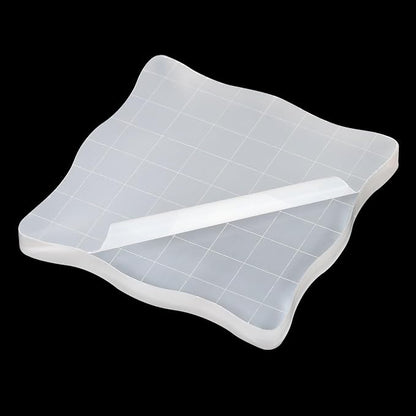 PATIKIL 3" x 3" Acrylic Stamp Block, 2 Pack Clear Stamping Block - Image 5
