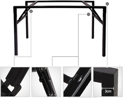 Need Home Office Desk 47 inches Folding Computer Table Workstation No Install - Image 6