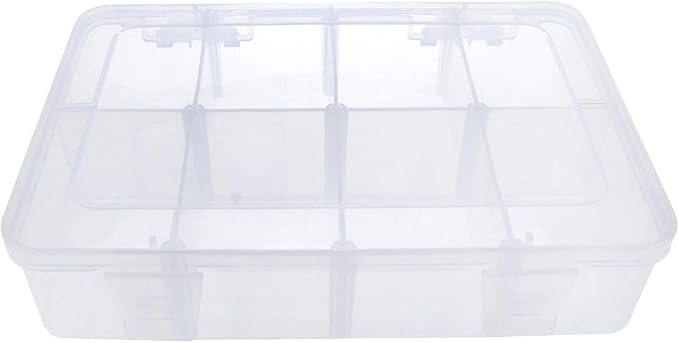 Xiaoyztan Clear Plastic Organizer, 12 Grids - Image 6
