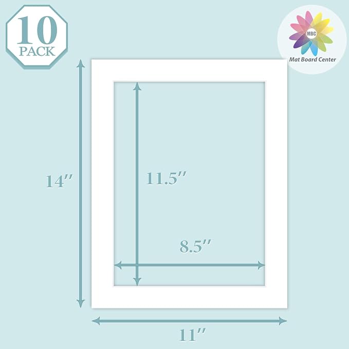 MBC MAT BOARD CENTER, 10 Pack 11X14 - Image 3
