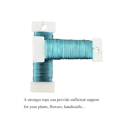 HAHIYO 26Gauge Blue Metal Floral Wire - Image 4
