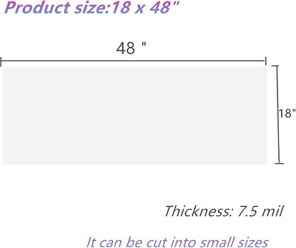 BANLTRE 18"x48" 5 Pieces Clear Blank Stencil Acetate Mylar - Image 2