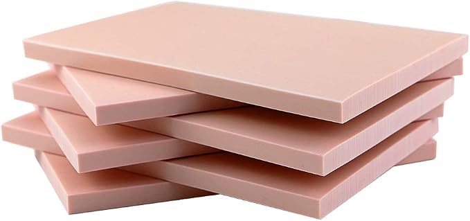 6 Pack 4"x6" Pale Pink Rubber Stamp Carving Blocks Rubber Carved Brick - Image 4