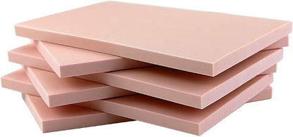 6 Pack 4"x6" Pale Pink Rubber Stamp Carving Blocks Rubber Carved Brick - Image 4