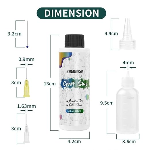 OBSEDE Art Craft Glue, 4 Fl.oz Quick Dry Clear Adhesive - Image 6