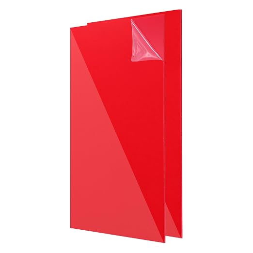 uxcell 2Pcs Acrylic Sheets 12x8 Inch Acrylic Panel 1/8 Inch-3mm Plastic Board by uxcell