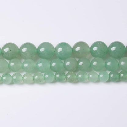 48PCS 8MM Natural Green Aventurine Stone Beads Energy Healing Beads - Image 2