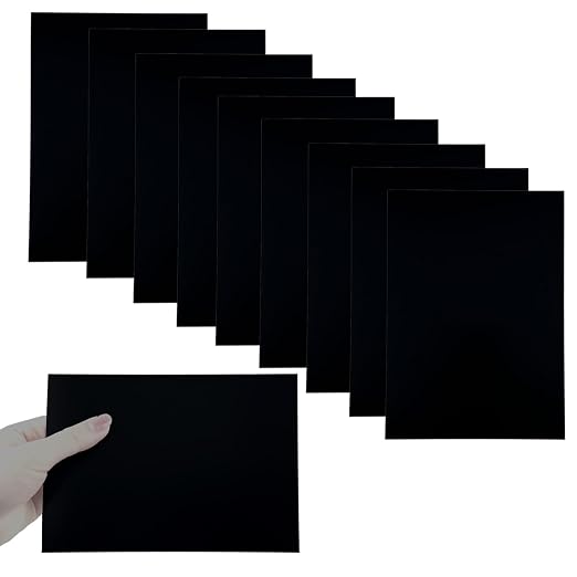 10Pcs Black Anodized Aluminum Sheet 5" x 7" x 1/32" Corrosion-Resistant Metal by HXymxkeqi