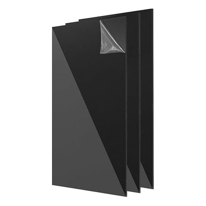 uxcell 3Pcs Acrylic Sheets 12x8 Inch Acrylic Panel 1/8 Inch-3mm Plastic Board by uxcell