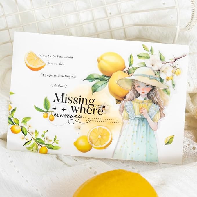 60 Pcs Large Garden-Inspired PET Stickers, Fruit-Themed - Image 5