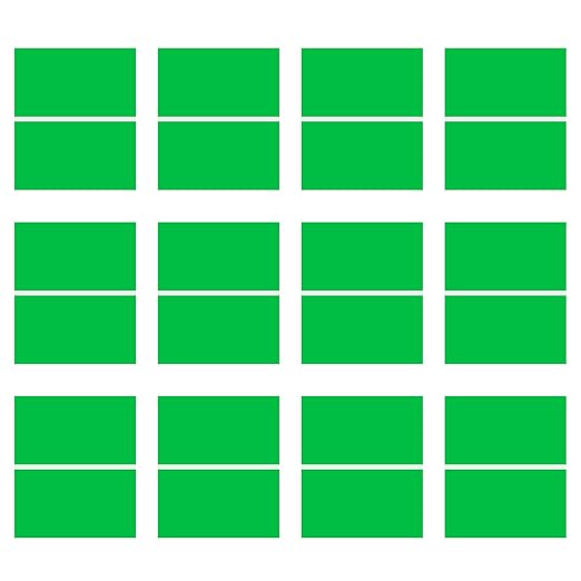 Laser Engraving Blank Green ABS Double Color Plastic Sheet, 11.8x6.49x0.05 inch by Frddiud