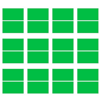 Laser Engraving Blank Green ABS Double Color Plastic Sheet, 11.8x6.49x0.05 inch by Frddiud