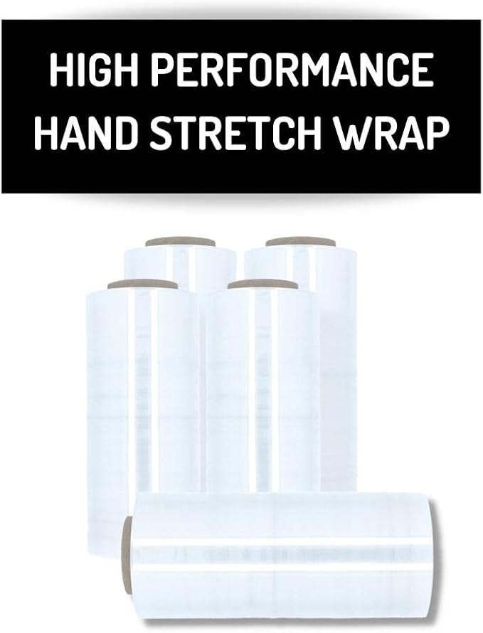 PSBM Stretch Wrap, 4 Pack, 16 Inch x 1500 Feet, 47 Gauge, Cast Hand Stretch - Image 2