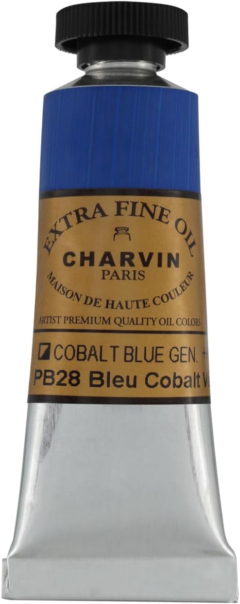 Charvin Extra Fine Oil Paint, Cobalt Blue Genuine 20 ml - Image 2