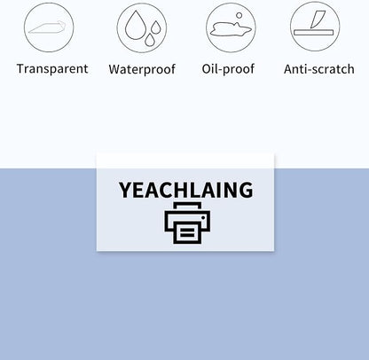 1.25" x 2.25" Transparent Thermal Label Stickers, Waterproof Thermal Printer - Image 3