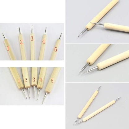 65PCS Leather Stamping Tool Leather Carving Working Saddle Making Tools DIY - Image 5