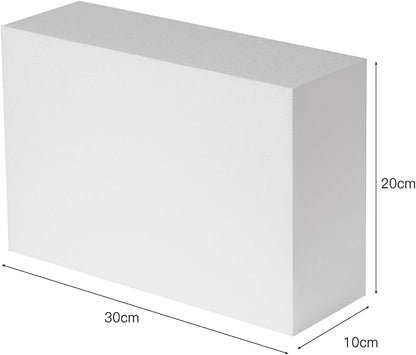 Crafare 1Pack Craft Foam Blocks 12X8X4in Polystyrene Foam Bricks Square - Image 2