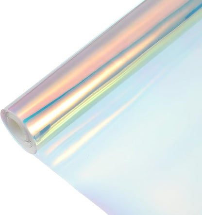 MECCANIXITY Holographic Clear PVC Vinyl Film Holographic PVC Fabric Waterproof by MECCANIXITY