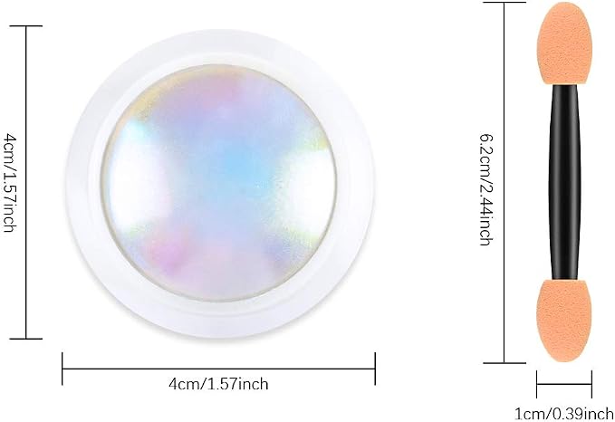 Ownest 4 Pcs Neon Chrome Nail Powder, Unicorn Chrome Nails Glitter Pigment - Image 7