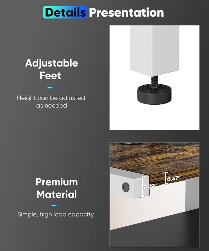 4-Tier Wooden Media Stand, AV Media Stand Corner Shelf - Image 4