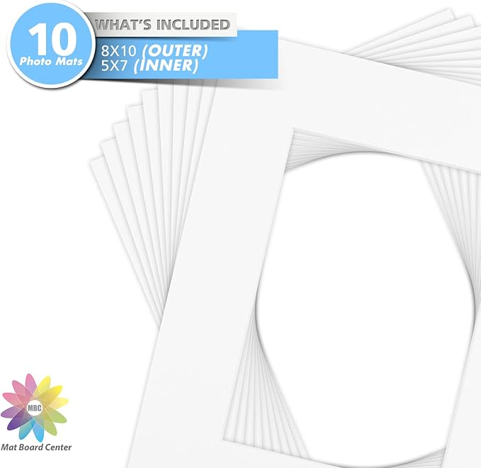 Mat Board Center, 8x10 for 5x7 Off White Color Mats - Image 3