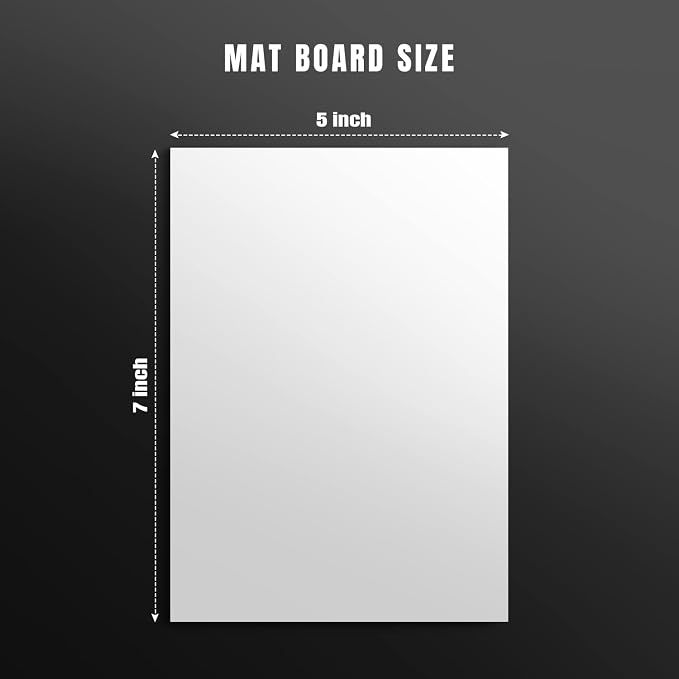 AUEAR, 15 Pack 5x7 Uncut Matte Boards - Image 2