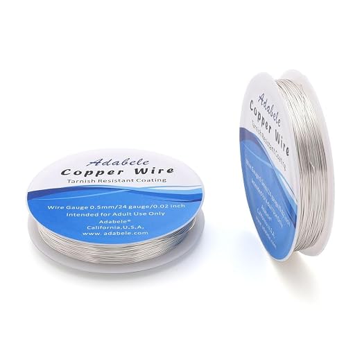 Adabele 147 Feet Premium Tarnish Resistant Round Jewelry Wire Copper Beading by AdabeleLLC