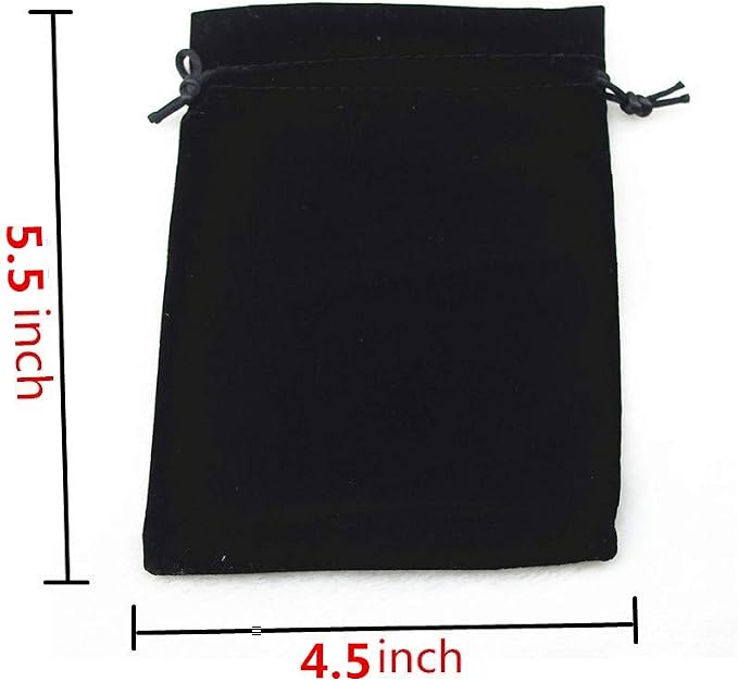 Colorsheng 20pcs 4.5 "X 5.5" Velvet Drawstring Cloth Jewelry Pouches Gift Candy - Image 3