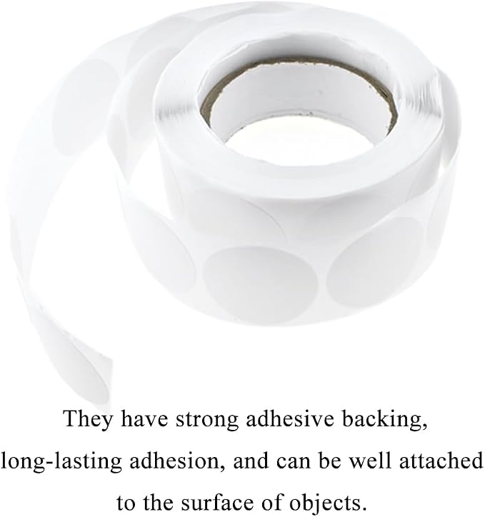 HAHIYO 1Inch 500Pcs White Kraft Label Sticker Roll - Image 4