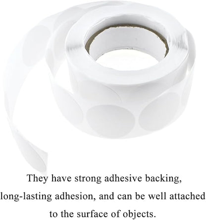 HAHIYO 1Inch 500Pcs White Kraft Label Sticker Roll - Image 4