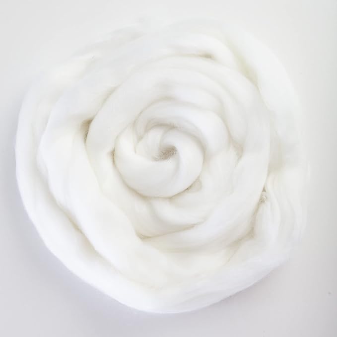 100% Natural Merino Wool Roving - 1 oz - Premium Combed Top Merino Roving Wool - Image 3