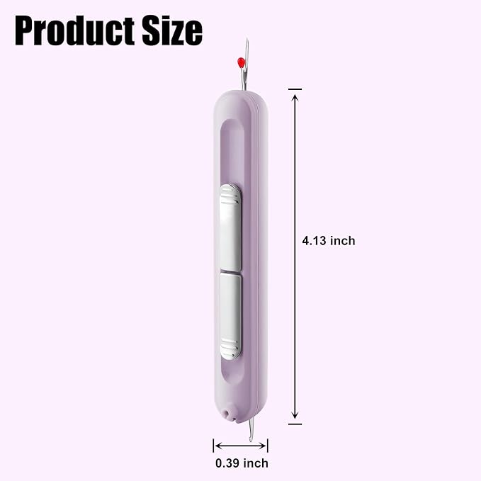 Needle Threaders, 2 in 1 Plug-in Needle Threader Seam Ripper Tool, Automatic - Image 2