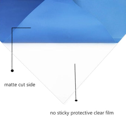 guangyintong Heat Transfer Vinyl Sky Blue HTV Rolls, Matte Surface Sky Blue HTV - Image 3