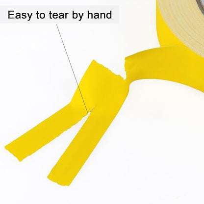 BOMEI PACK Yellow Gaffer Tape, Matte Non-Reflective, 1inch x 30yds No Residue - Image 4