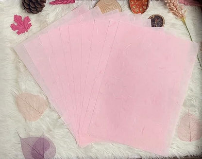 50 Sheets A4 Natural Fiber Mulberry Tree Mulberry Paper Sheets Art Tissue Washi - Image 2