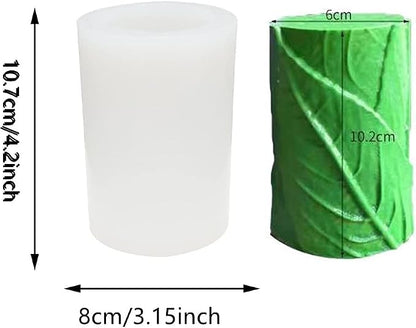 Tree Leaf Candle Mold Silicone Clay Soap Mould - Image 2