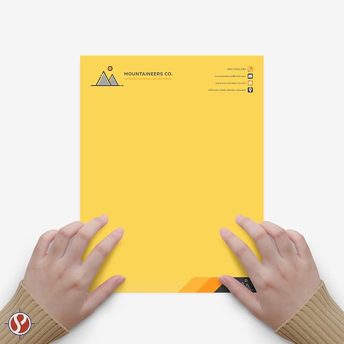 8.5 x 11" Goldenrod Color Paper Smooth, - Image 3