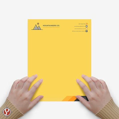 8.5 x 11" Goldenrod Color Paper Smooth, - Image 3