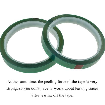 HAHIYO Clear Green 0.5Inch 2Rolls Floral Tape Waterproof Florist Tape Flower - Image 4