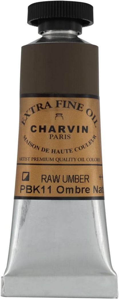 Charvin Extra Fine Oil Paint, Raw Umber 20 ml - Image 2