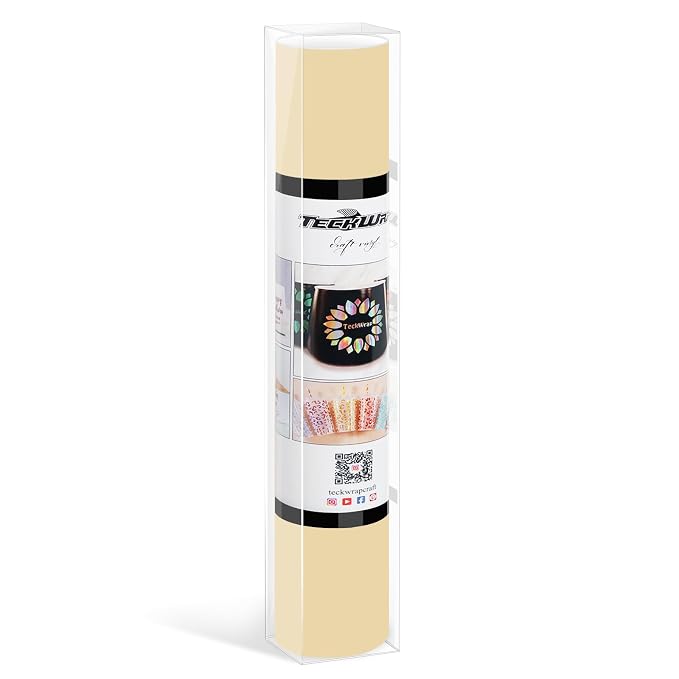 TECKWRAP Matte Vinyl Smart Adhesive Vinyl Permanent, 13in x 5ft, Vinyl by TECKWRAP