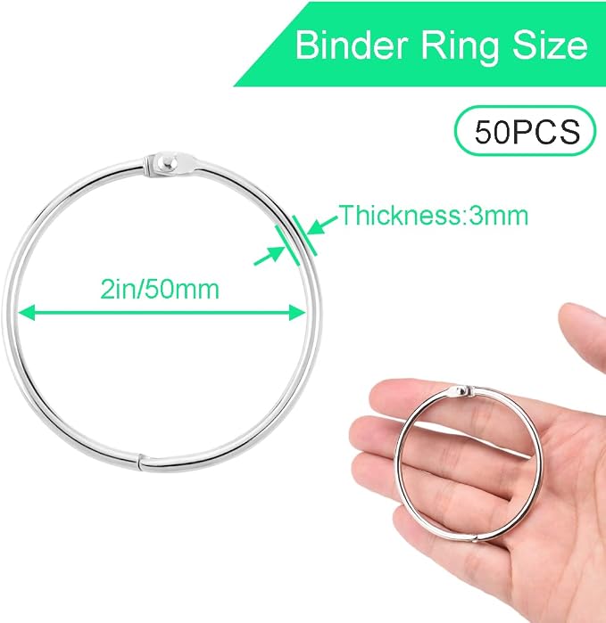 CooBigo 50 Pack Shower Curtain Rings Rust Proof Curtain Hook - Image 2