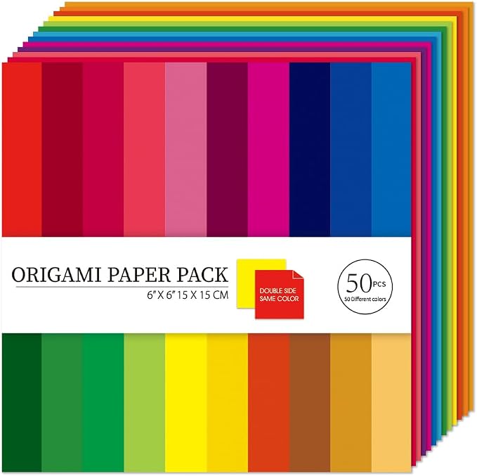 Origami Paper Kit Dobule Sided 100 Sheets 100 Colors 6 Inch Japanese Chiyo - Image 7