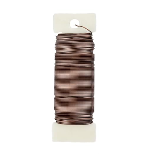 HAHIYO 22Gauge Coffee Color Metal Floral Wire - Image 2