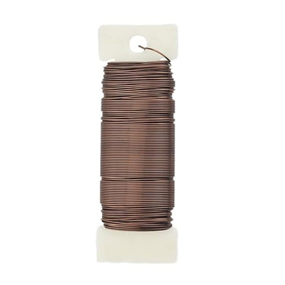 HAHIYO 22Gauge Coffee Color Metal Floral Wire - Image 2