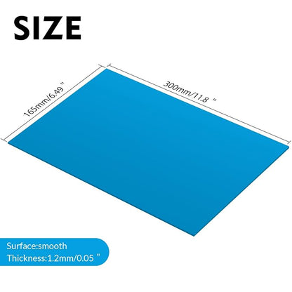 Laser Engraving Blank Blue ABS Double Color Plastic Sheet, 11.8x6.49x0.05 inch - Image 4