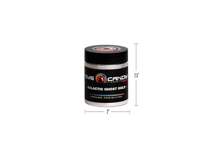 Eye Candy Premium Mica Powder Pigment “Galactic Ghost Gold” Multipurpose DIY - Image 6
