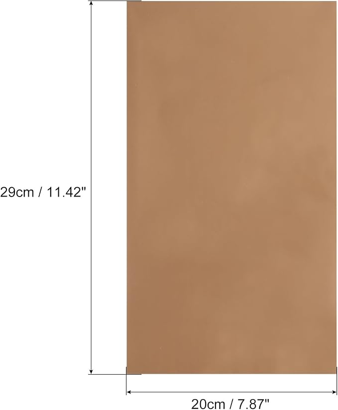 MECCANIXITY 50 Sheets Heat Reactive Foil, 20x29cm Coffee Foil Transfer Sheets - Image 2