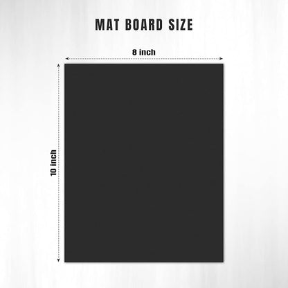 AUEAR, 15 Pack 8x10 Uncut Matte Boards Black Photo Mat Board Great - Image 2